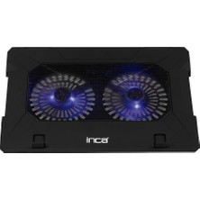 Inca INC-021RX Çift USB Sessiz Notebook Soğutucu Stand 2 Fanlı Ergonomik Tasarım ile Uyumlu