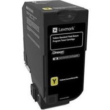 Lexmark 74C5SY0 7.000 Sayfa Yellow Sarı Toner CS720-725 CX725
