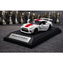 Scntoys Nissan Gtr R35 50TH Anniversary Edition Diecast Model Araba Nissan Gtr R35 Beyaz Model Araba