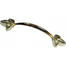 LTG Nova Dekoratif Zamak Yaprak Kulp - 96MM, Sarı, 100 Adet