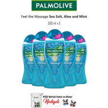 Palmolive 5 x 500 ml Sea Salt, Aloe Vera And Mint Duş Jeli ve Rosıe