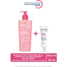 Hassas Ciltler Için Nemlendirici & Micellar Yüz Temizleme Jeli 500 ml 2'li Set