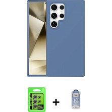 Marsilyan™- Galaxy S24 Ultra Kılıf Kozmos Yansıma Özel Seri - Siyah Joko Magic 5d Cam + Gümüş Raze Metal Kamera Lens