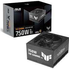 Asus Tuf Gamıng 750W Gold Evo Psu (80 Plus & Cybenetıcs Gold, Full Modüler, Atx 3.1, Pcıe 5.1, 12V-2X6 Kablo, 8 Yıl Garanti, Askeri Sınıf Bileşenler)