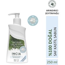 INCIA %100 Doğal Sıvı Kastil Sabunu Arındırıcı Zeytinyağlı 10 Bitkisel Değerli Yağ Vegan 250 ml