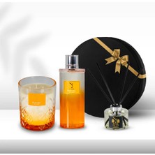 Delicate Amber 300GR Mum & Delicate Amber Kolonya 250ML & Nevin Diffuser 150ML Hediye Seti