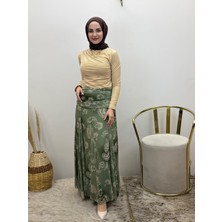 JOOQSTORE Astarlı Desenli Etek