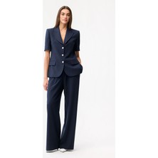 Love My Body Bol Paça Cepli Pantolon Lacivert 153L9849000