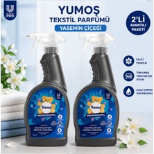 U-Pro Yumoş Tekstil Parfümü 750 ml x 2 Adet Yasemin Çiçeği (Kıyafet, Perde, Koltuk Için) Avantajlı Set
