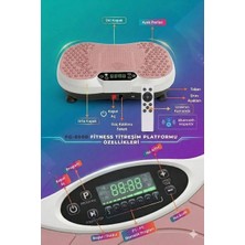 Fegel FG-6500 Titreşimli Egzersiz Platformu | 99 Kademe, Bluetooth Hoparlörlü Fitness ve Yağ Yakım Destekli Spor Aleti