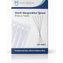 Uker Steril Akupunktur Iğnesi ( Klavuz Tüplü )100’LÜ Paket