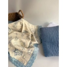 Petite Étoile Organik 3’lü Müslin Örtü & Pike Seti | Oeko-Tex® Sertifikalı | %100 Pamuk
