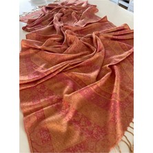 Bohemania Somon Elegansa Omuz Atkısı Kaşmir Dokulu Şık Şal Kasmir Sal (Cashmere)