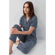 Pierre Cardin 9159 Kadın Önden Düğmeli Pijama Takım