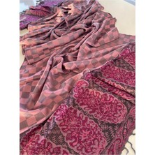Bohemania Gri Elegansa Omuz Atkısı Kaşmir Dokulu Şık Şal Kasmir Sal (Cashmere)