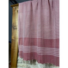 Bohemania Naturel Kırmızı 90X190 Pamuklu Peştemal