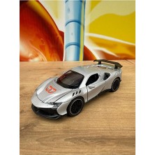 Scntoys Ferrari SF90 Diecast Model Araba Sesli Işıklı Açılan Kapılar Ferrari SF90 Oyuncak Araba