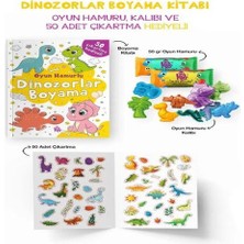 Dinozorlar Boyama Kitabı - Oyun Hamurlu - 3 Yaş +