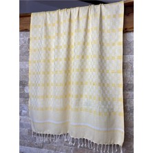 Bohemania Organik Pamuk Sarı 90X190 Hamam Sauna Plaj Peştemali 90X190