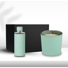 Deri Soul Su Yeşili Mum 1000GR & Deri Soul Su Yeşili Kolonya 250ML Hediye Seti