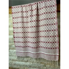 Bohemania Organik Pamuk Kırmızı Hamam Sauna Plaj Peştemali 90X190