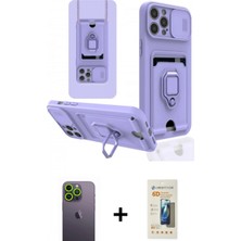 Marsilyan™- iPhone 12 Pro Kılıf Vadi Form Prime - Siyah 6d Mat Seramik Hayalet Nano Ekran Koruyucu + Yeşil Neon Fosforlu Kamera Lens