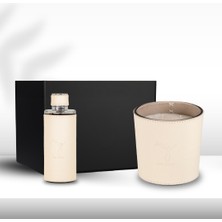 Deri Umut Bej Mum 1000 gr & Kolonya 250 ml Hediye Seti