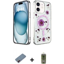 Marsilyan™- iPhone 12 Kılıf Kozmos Doku - Siyah Joko Magic 5d Hayalet Cam + Kırmızı Metal Kamera Lens Koruma Cam