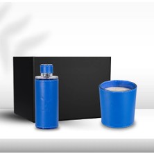 Deri Su Saks Mavisi Mum 500GR & Deri Su Saks Mavisi Kolonya 250ML Hediye Seti