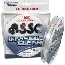 Asso Invisible Clear Paralel %100 Fluoro Carbon Misina 30MT
