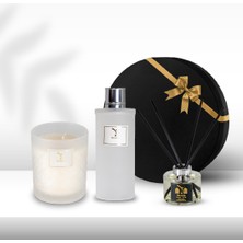 Delicate White 300GR Mum & Delicate White Kolonya 250ML & Nevin Diffuser 150ML Hediye Seti