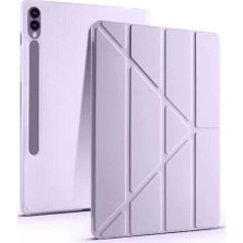 Sh Ticaret Newface Samsung Galaxy X610 Tab S9 Fe Plus 12.4 Kılıf Kalemlikli Mars Tablet Kılıfı - Lila