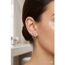 Tılsım Accesories Çelik Küpe 3lü Sılver
