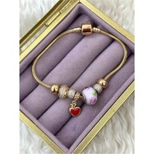 Famemus Accessory Xuping Renkli Boncuklu Charm Bileklik (19CM)