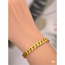 Famemus Accessory Kalın Çelik Zincirli Bileklik