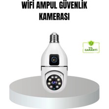 Marsilyan Wifi Ampul Güvenlik Kamerası 1080P Full Hd Gece Görüşlü ve Hareket Algılamalı