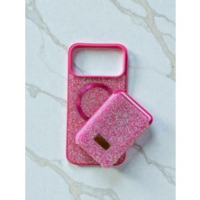 Mus10 IPHONE 17 Pro Max Cüzdanlı Magsafe Özellikli Parlak Taş Tasarımlı Kılıf