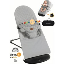 Livenzi Mobibaby Anakucağı Gri Pamuklu Taşıma Kapasitesi 0 - 13 kg Ergonomik Tasarım