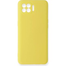 Sh Ticaret Newface Oppo Reno 4 Lite Kılıf Nano Içi Kadife Silikon - Sarı