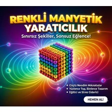 İsingir Shopping Sihirli Manyetik Toplar Dyum Mıknatıs Küp Bilye 216 Adet Cube Küp Dymium