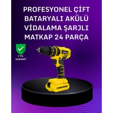 Marsilyan 12V Akülü Matkap | 20-30 Nm Tork, Çift Hız Ayarı ve LED Işık
