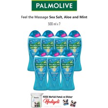7 Adet Palmolive Sea Salt, Aloe Vera And Mint 500 ml Duş Jeli ve Rosıe