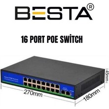 Zmc Bilişim 16 Port Poe Switch KD1621GL
