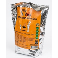 Çadır Dünyası Kaan Dök Yak Mangal Kömürü - 2.5 kg Brüt Paket, Yüksek Kalorili, Dumansız ve Kokusuz Pratik Mangal Kömürü (Çıra ve Odun Gerektirmez)
