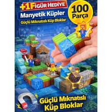 Lrs Store Manyetik Yapı Blokları 2cm3 Küpler Mıknatıslı – Çocuklar Için Eğitici Oyuncak Seti Minecraft Mıknatıslı Küpler
