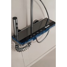 Oxy Aqua Orion Piano Robot Duş Seti - Premium Dijital LED Göstergeli Piyano Tepe Duş Seti