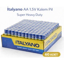 LTG Nova Italyano Aa 1.5V Kalem Pil 60 Adet Super Heavy Duty 15 Paket