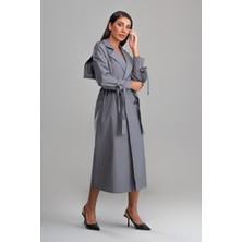 SahraAfra Nora Trençkot Kadın Oversize