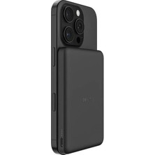 Belkin BPD010HQBK Boostcharge 5.000 Mah Magsafe Uyumlu 15W Kablosuz Slim Powerbank - Siyah