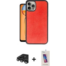 Marsilyan™- iPhone 15 Pro Kılıf Kıvılcım Işık Serisi - Siyah Joko 5d Cam + Titanyum Gri Raze Metal Kamera Lens